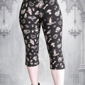 Restyle Witchy Occult Leggings Celestial Ouija Goth Alt XXL
